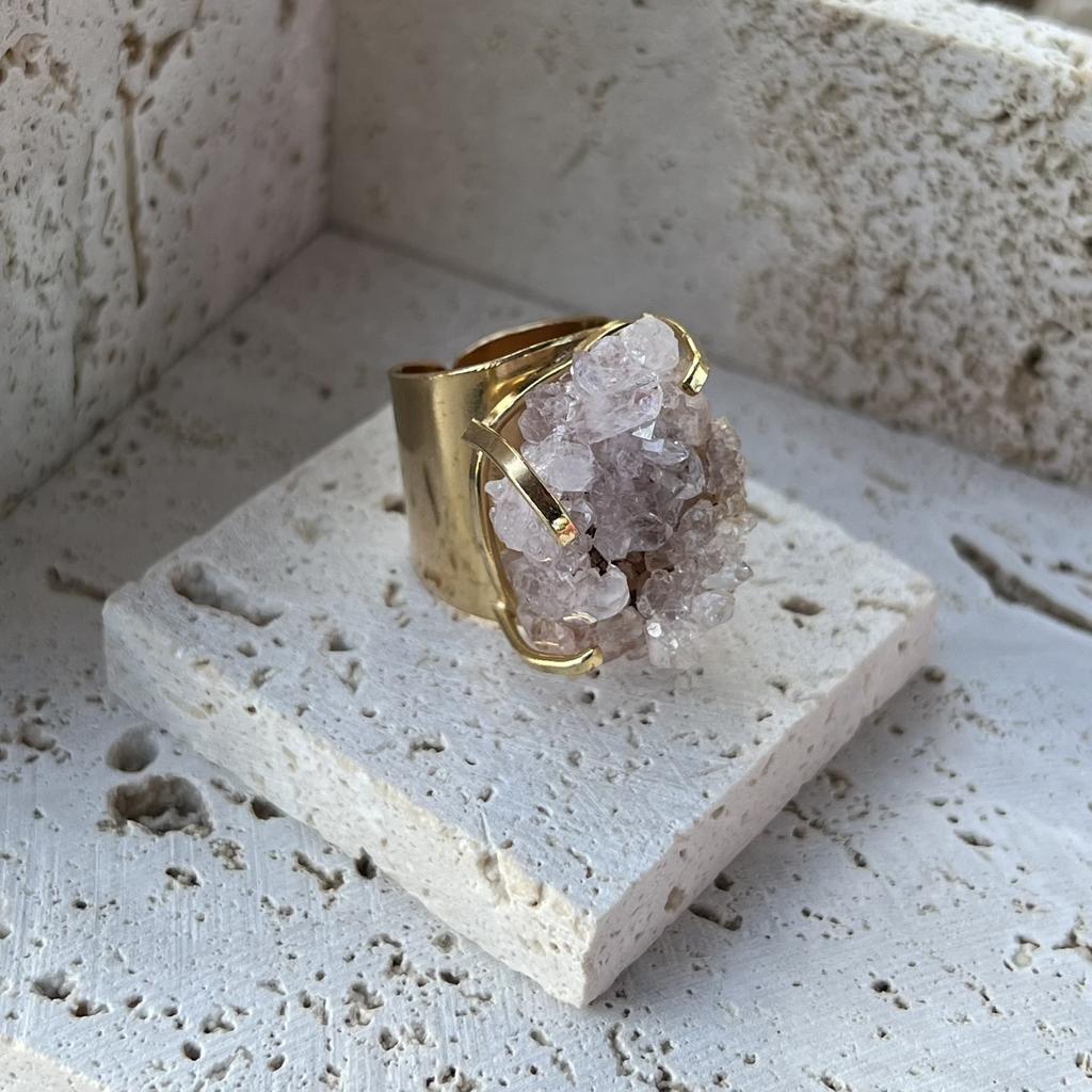 Кольцо PINK AMETHYST