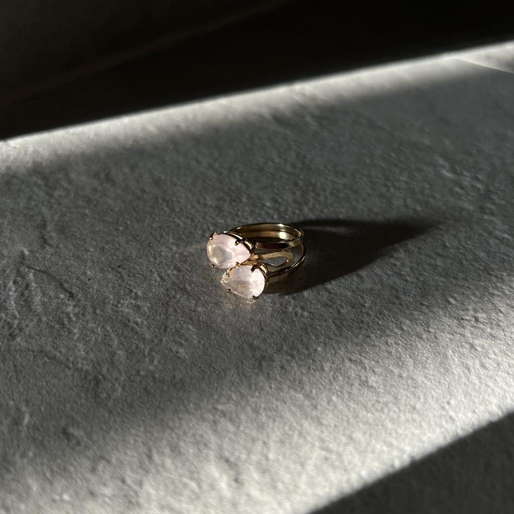 Кольцо PINK QUARTZ NEW COLLECTION