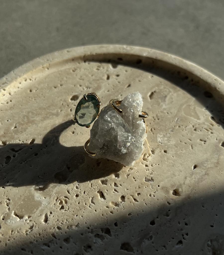 Кольцо RHINESTONE & TOPAZ NEW COLLECTION