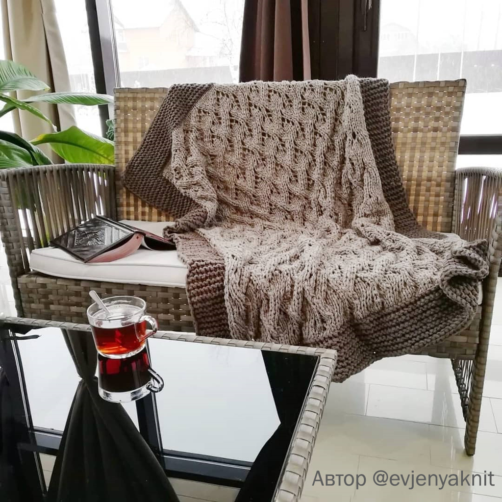 Видео мастер-класс+описание ковра или пледа LaceRock (Рок)