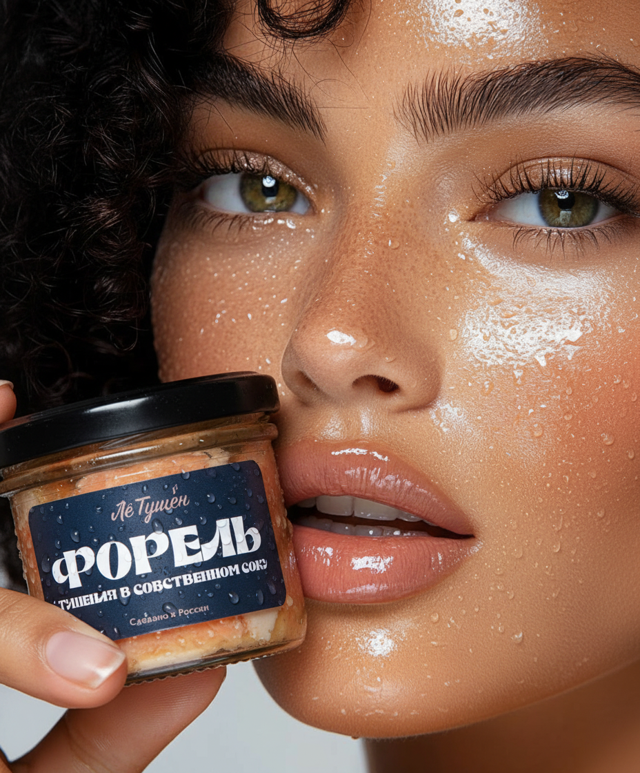 Форель морская тушёная в собственном соку