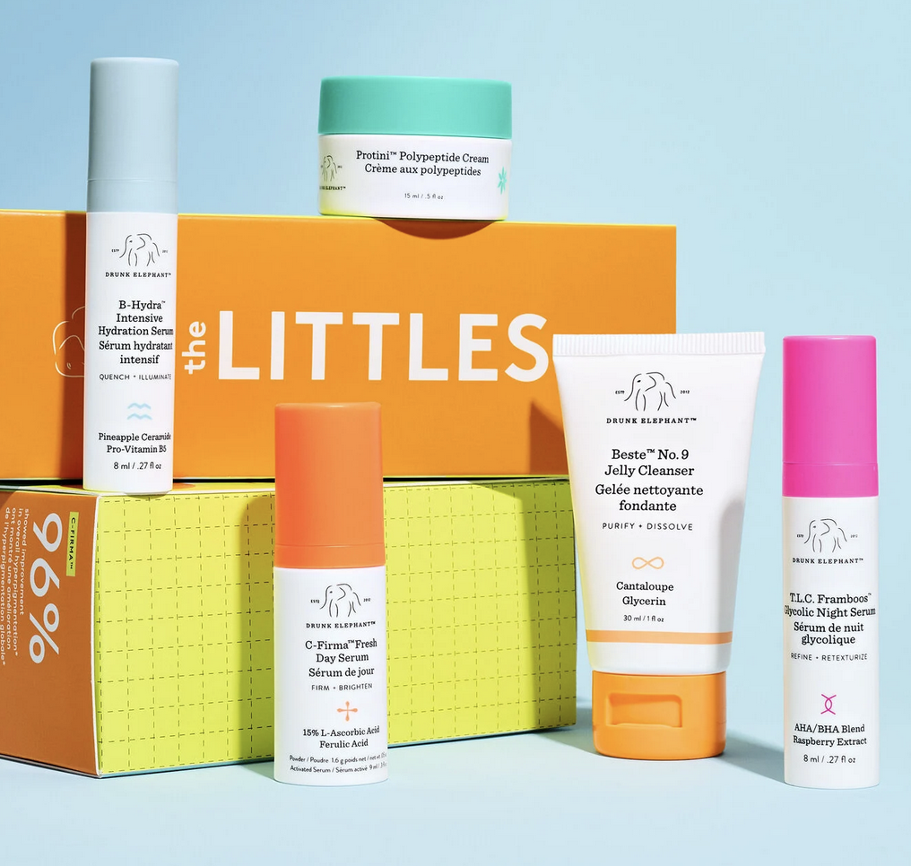 Drunk Elephant The Littles™ 8.0 — набор ухода за кожей в мини-форматах