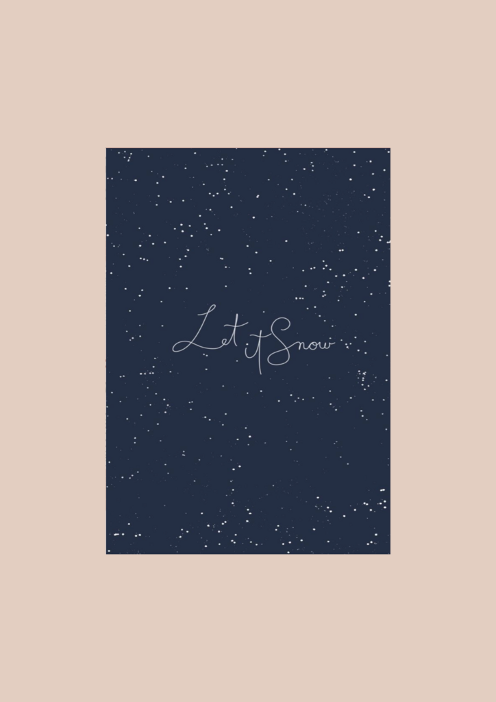 Открытка "Let it snow"