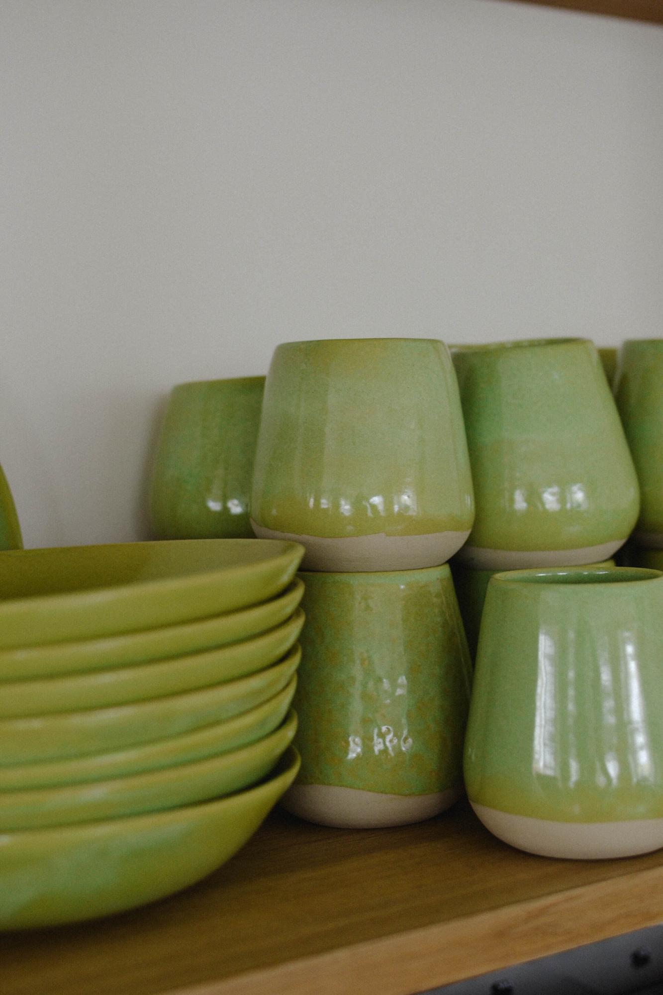 Стакан "Капля" зеленый