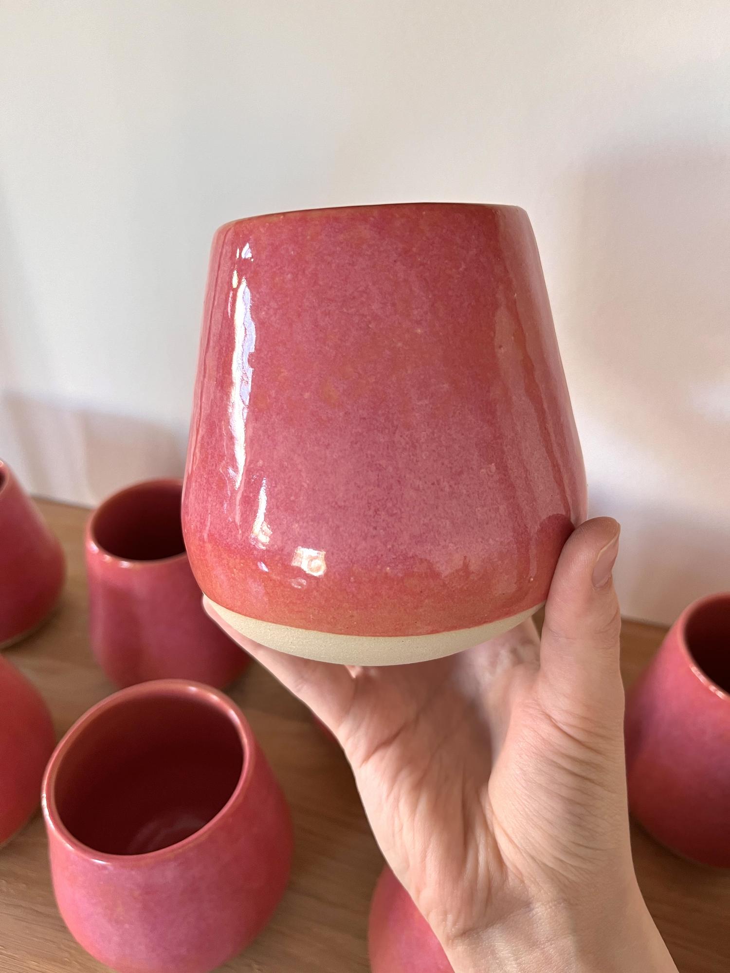 Стакан "Капля" розовый