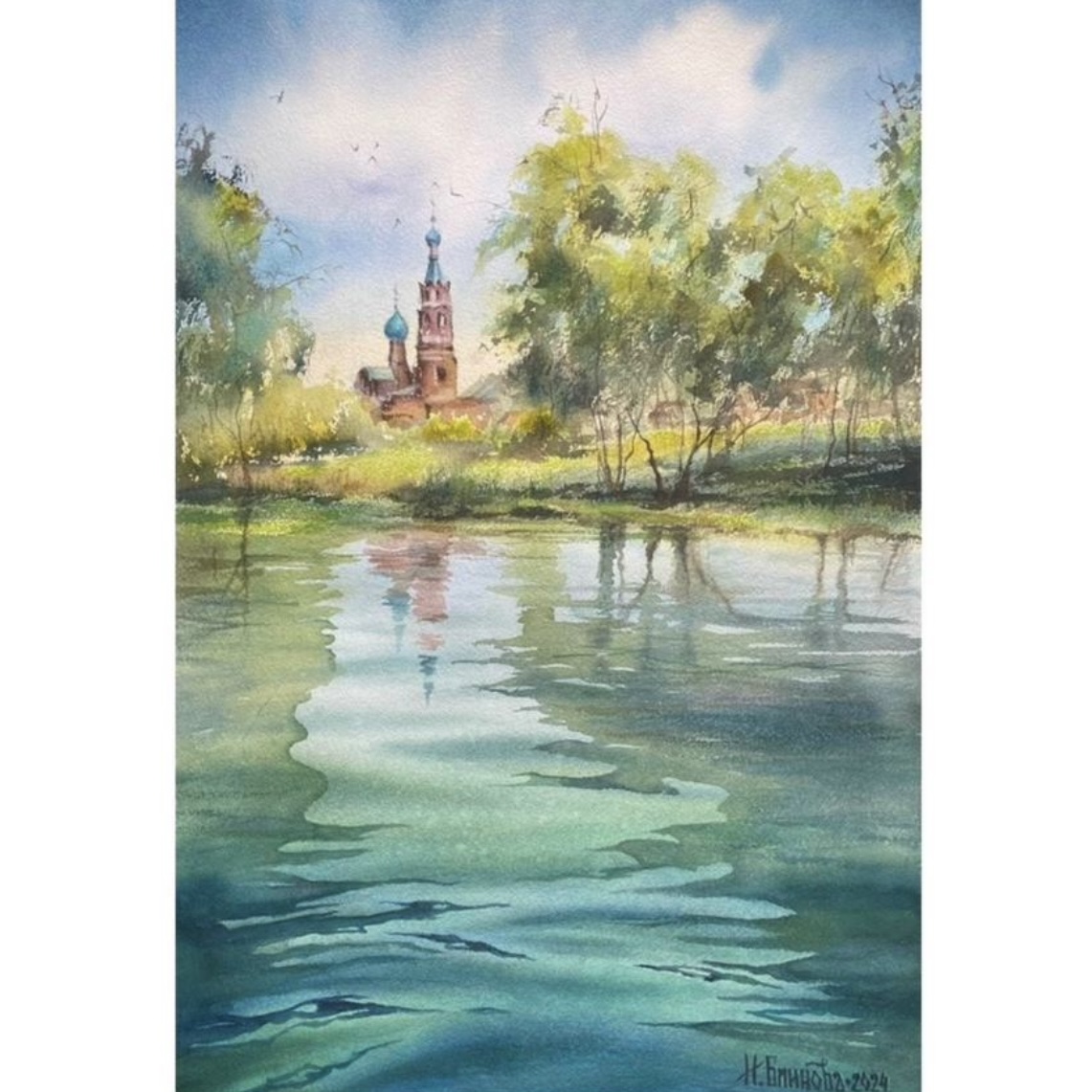 СТАРООБРЯДЧЕСКИЙ ХРАМ (из серии "Акварельный Боровск")