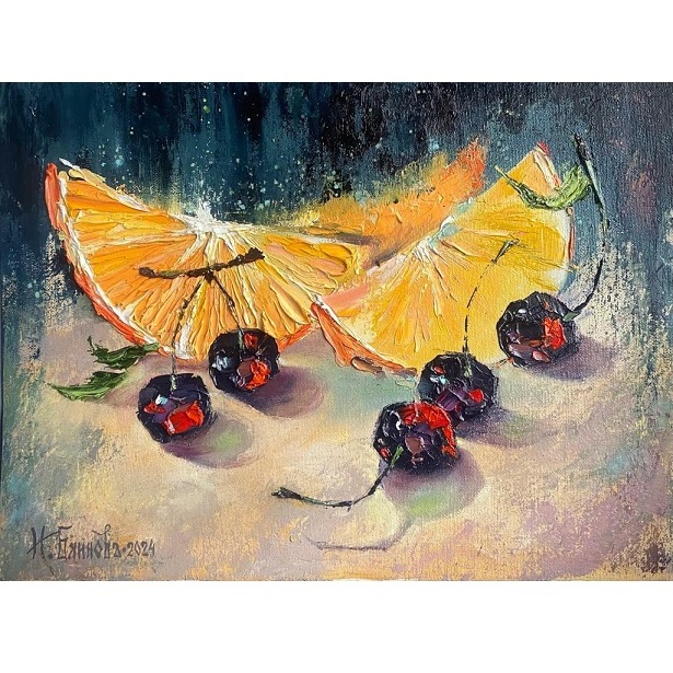 CHERRIES AND ORANGE
