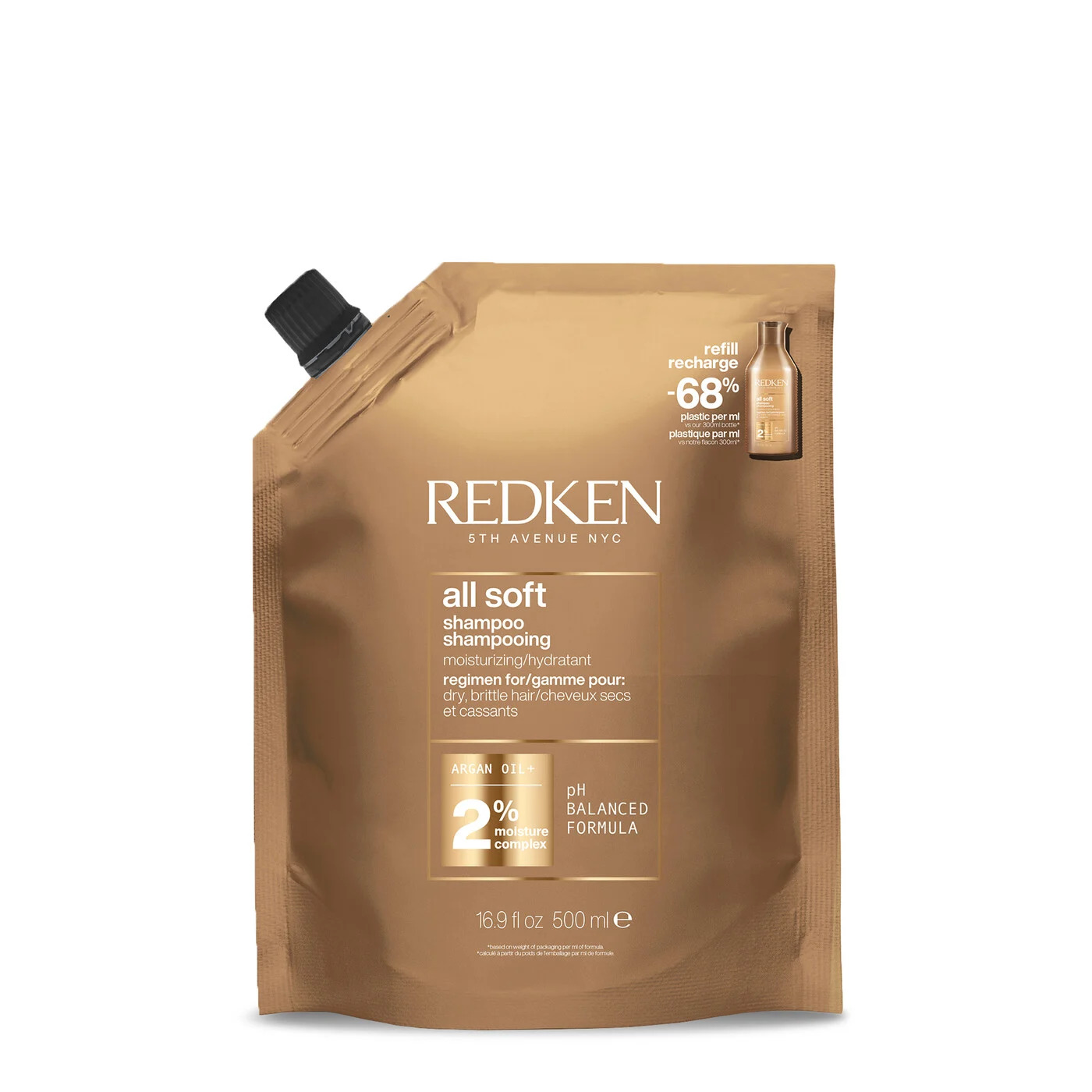 NEW! Шампунь REDKEN All Soft  500мл сменный блок