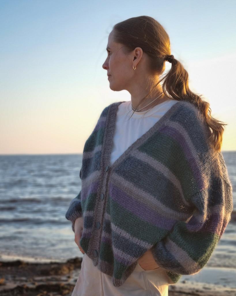 Мастер-класс "Полосатый кардиган"