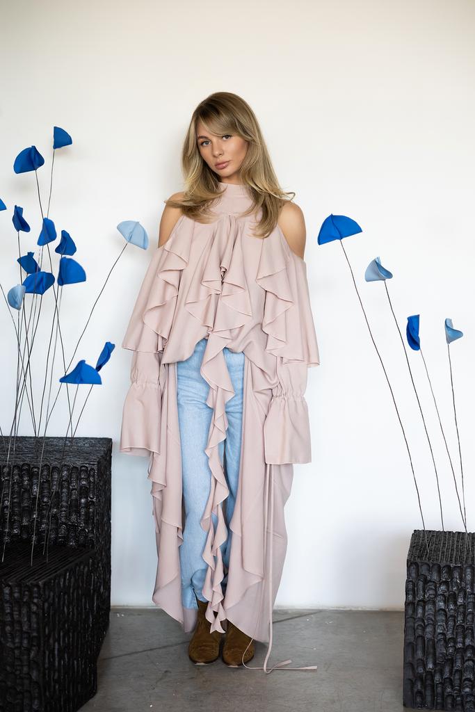 Платье Данко с рюшами