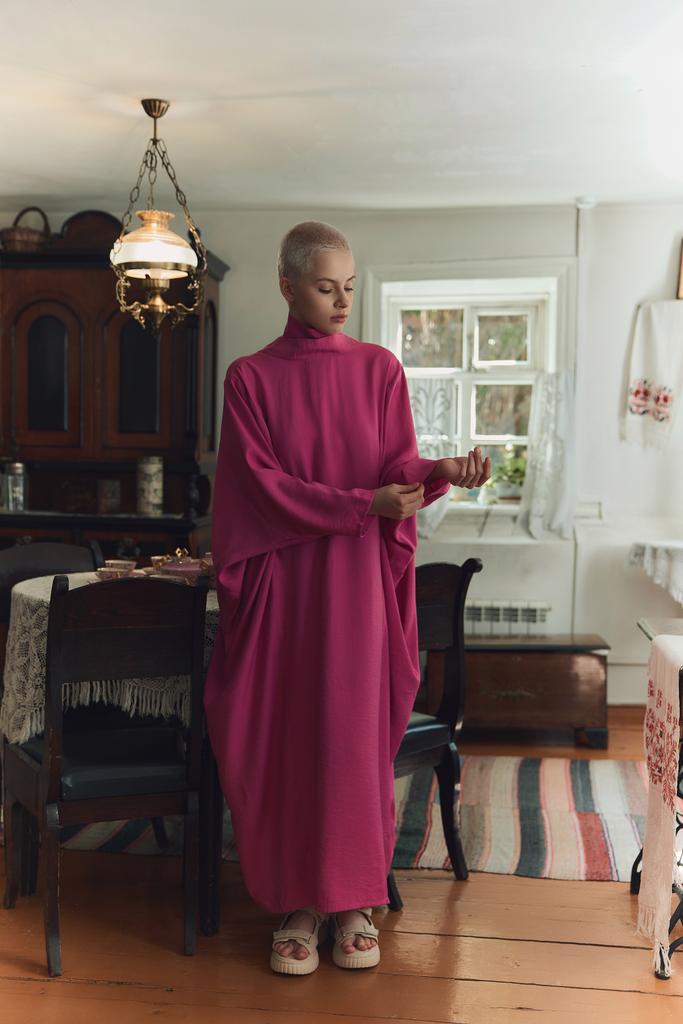 Платье Оберег розовое