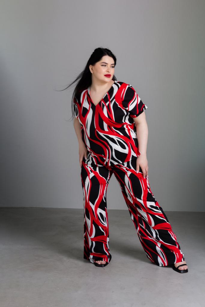 Блуза мультиколор (поз заказ), в наличии 4 шт