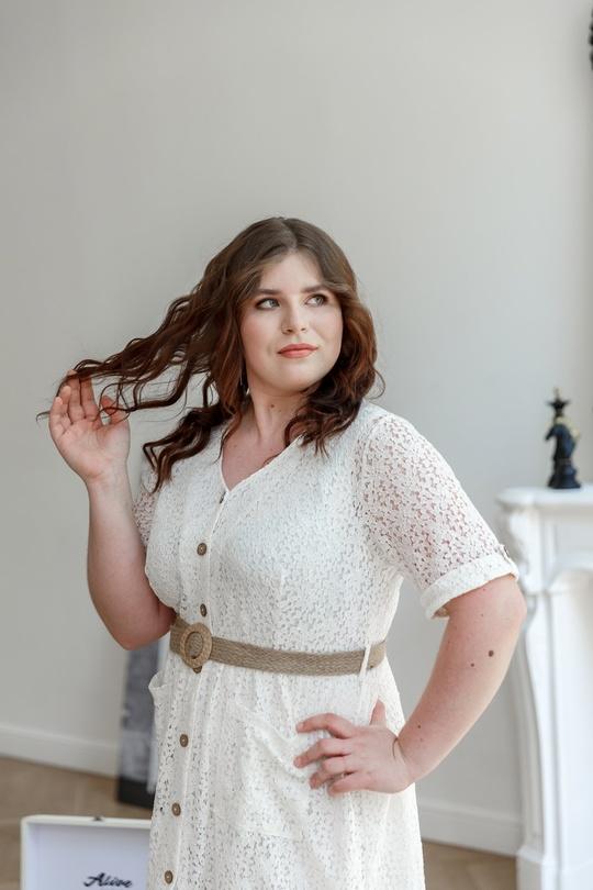 Платье А-силуэта белое  (под заказ), в наличии 4 шт