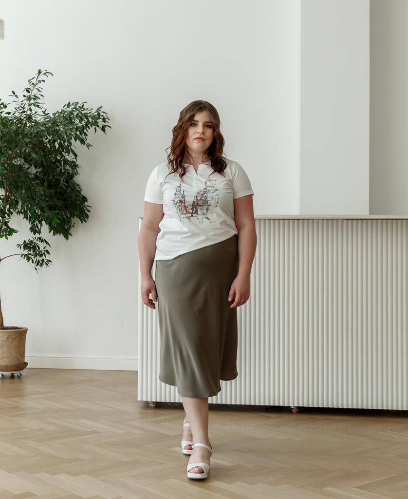 Юбка оливковая (под заказ), в наличии 4 шт