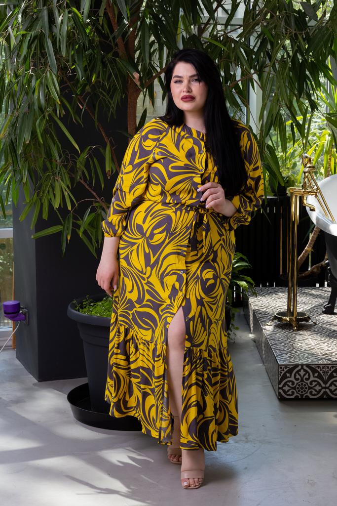 Платье макси желтое (под заказ), в наличии 4 шт