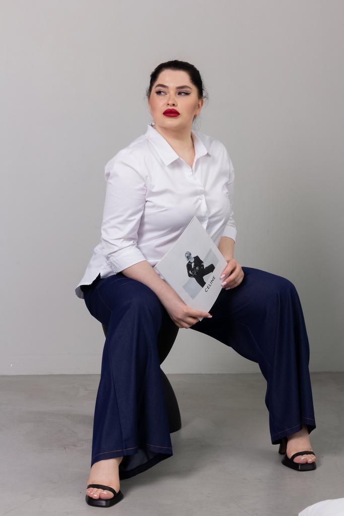 Блуза белая  (под заказ), в наличии 6 шт