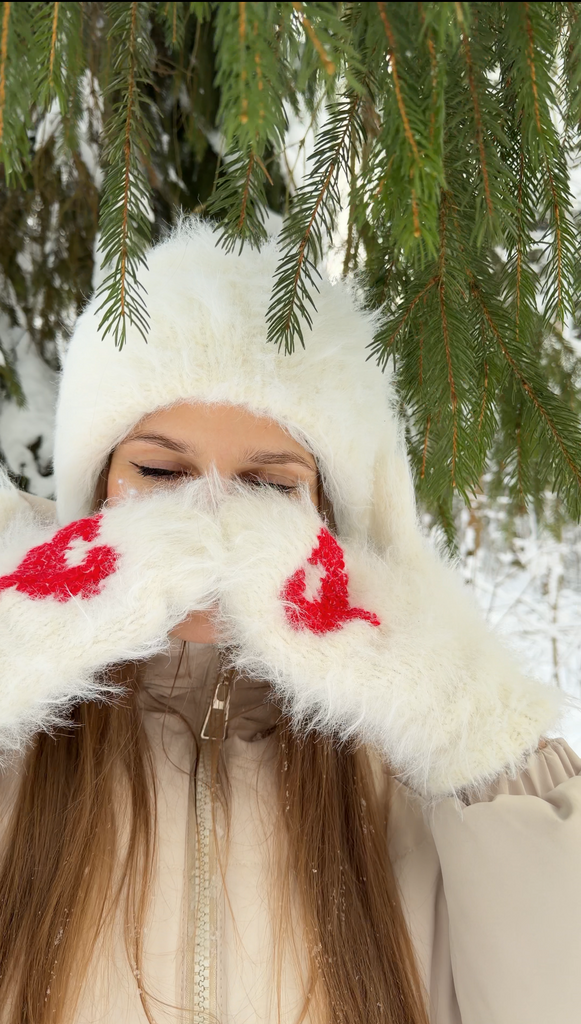 МК варежки "Петушки"