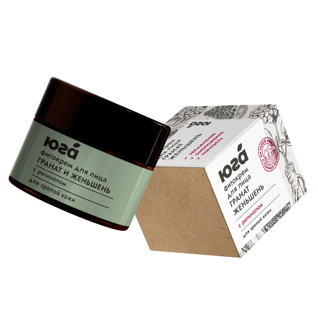 Фитокрем для лица " Гранат и женьшень", Юга