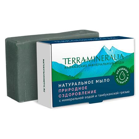 Натуральное мыло «Природное оздоровление» с минеральной водой и Тамбуканской грязью, TERRAMINERALIA