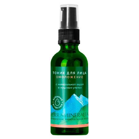 Тоник для лица «Омоложение» с минеральной водой и муцином улитки, TERRAMINERALIA