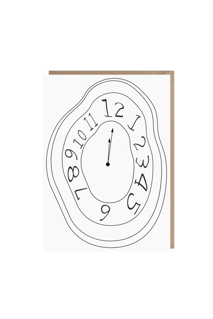 открытка "циферблат"