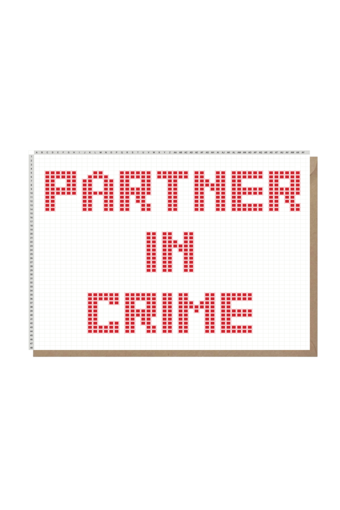 открытка "partner in crime"