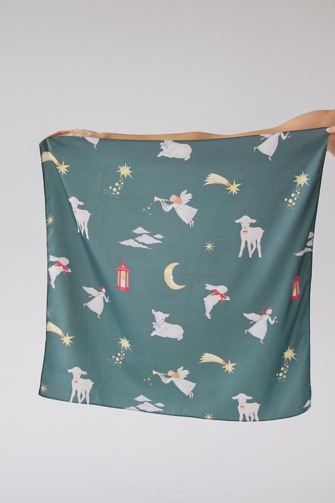 Платок ангелы изумруд