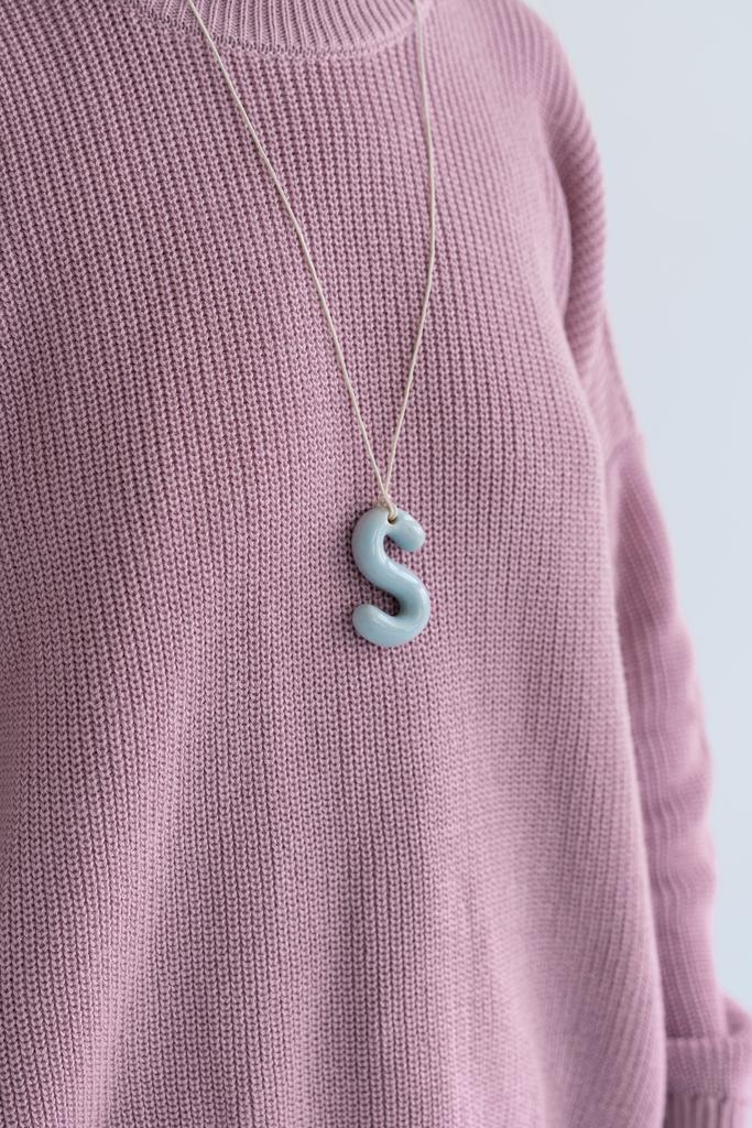 Подвеска голубая S