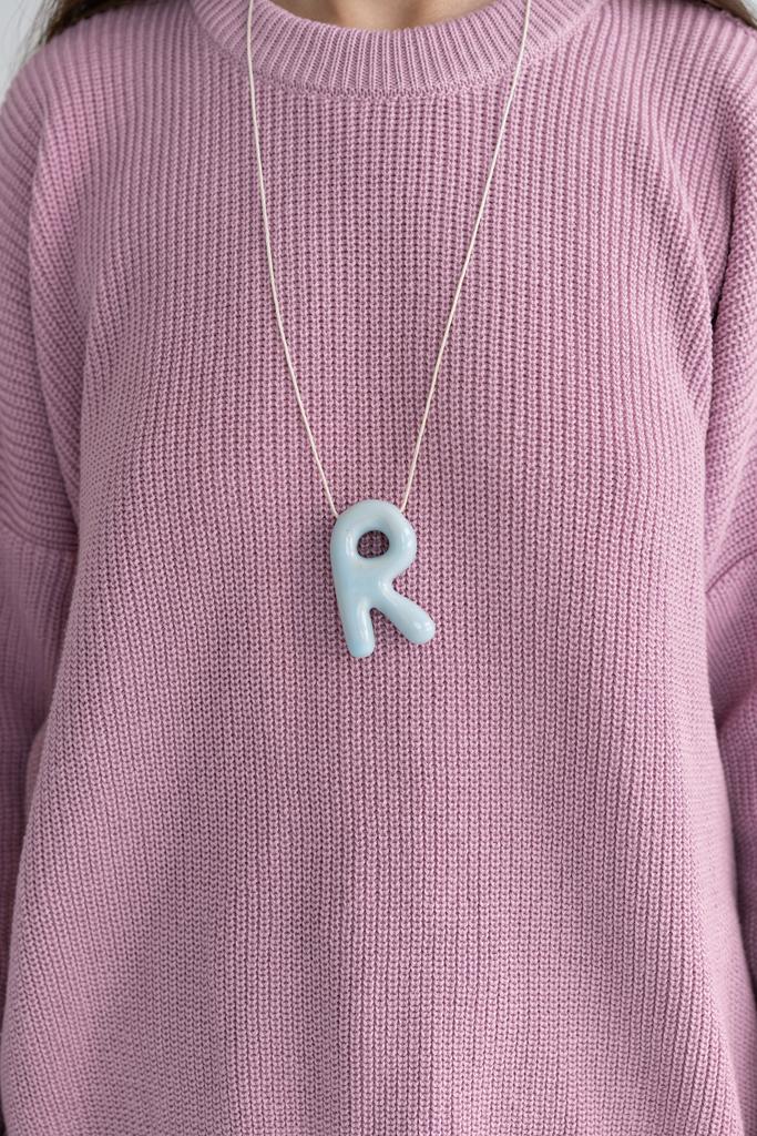 Подвеска голубая R