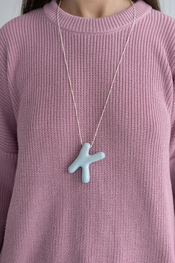 Подвеска голубая K