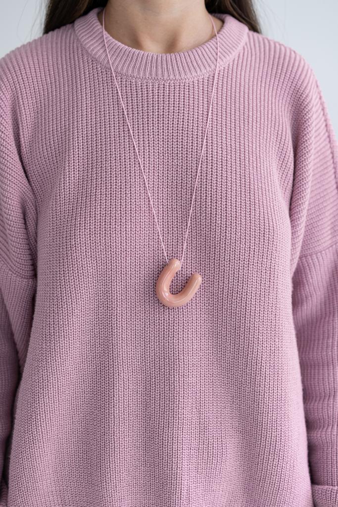 Подвеска розовая U