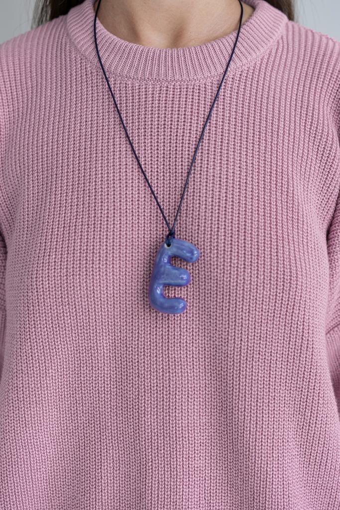 Подвеска синяя Е