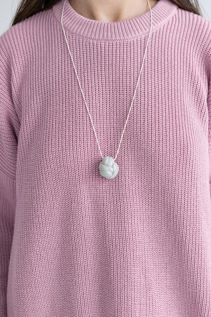 Подвеска клубок голубой