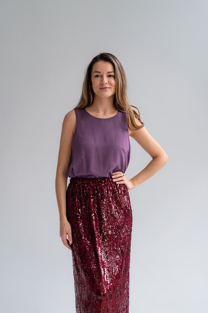 Топ фиолетовый