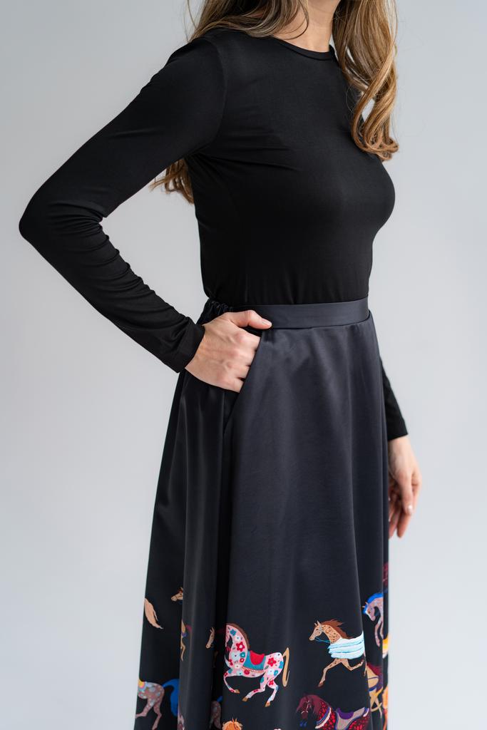 Лонгслив черный