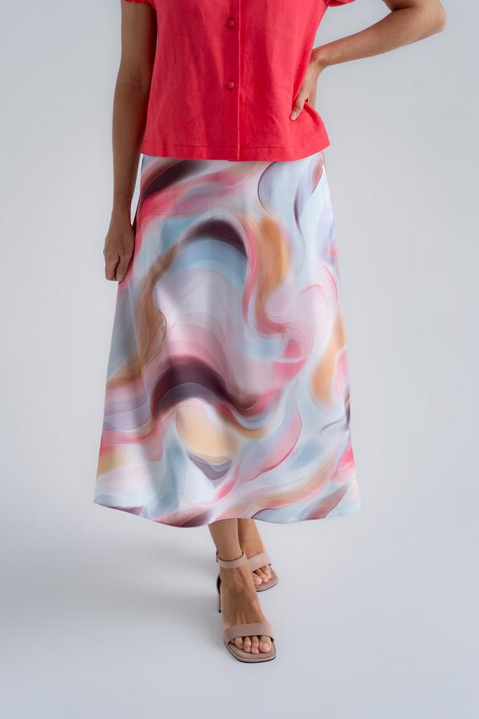 Юбка акварель