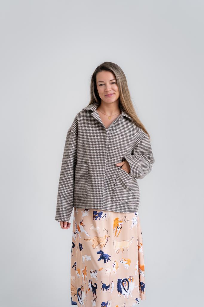 Пальто клетка