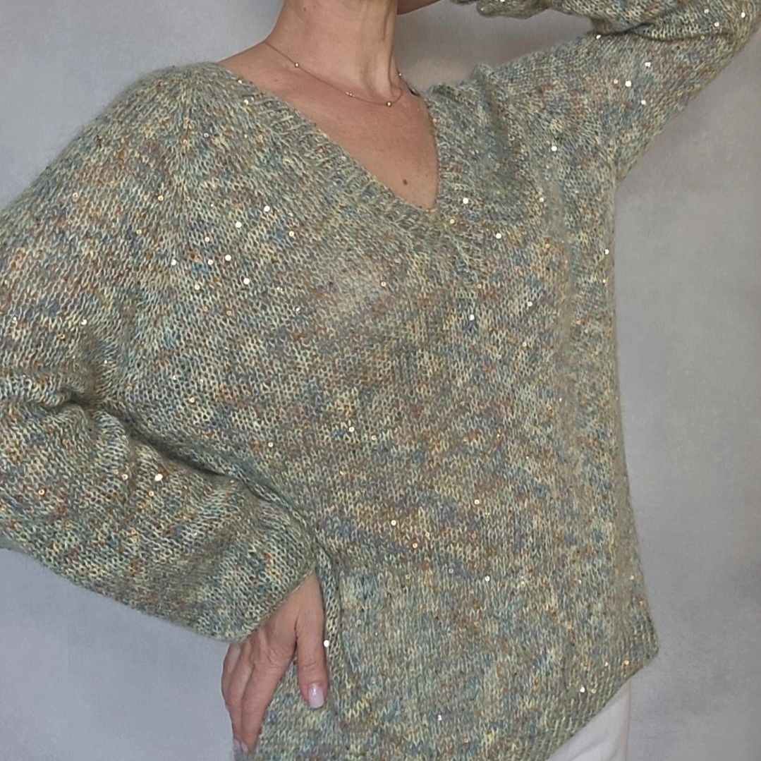 пуловер Viva с пайетками