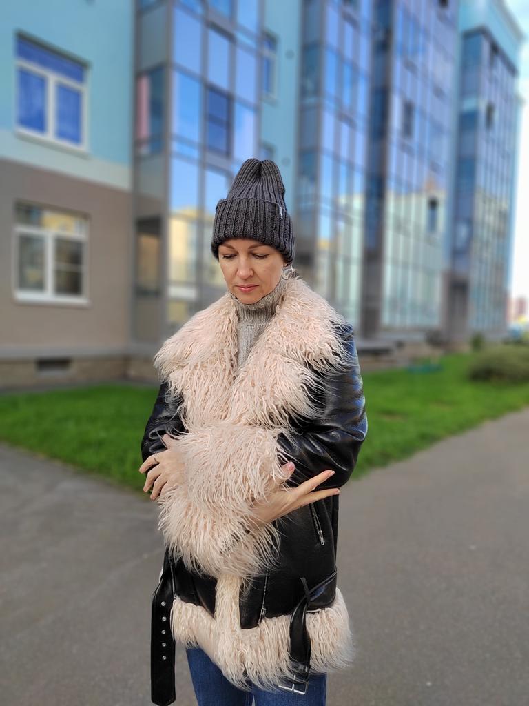 Шапка рвань меринос серая в наличии