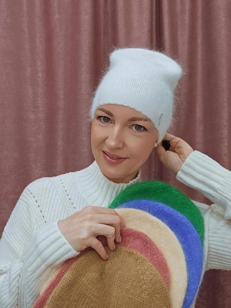 Шапочка - бини белая в наличии