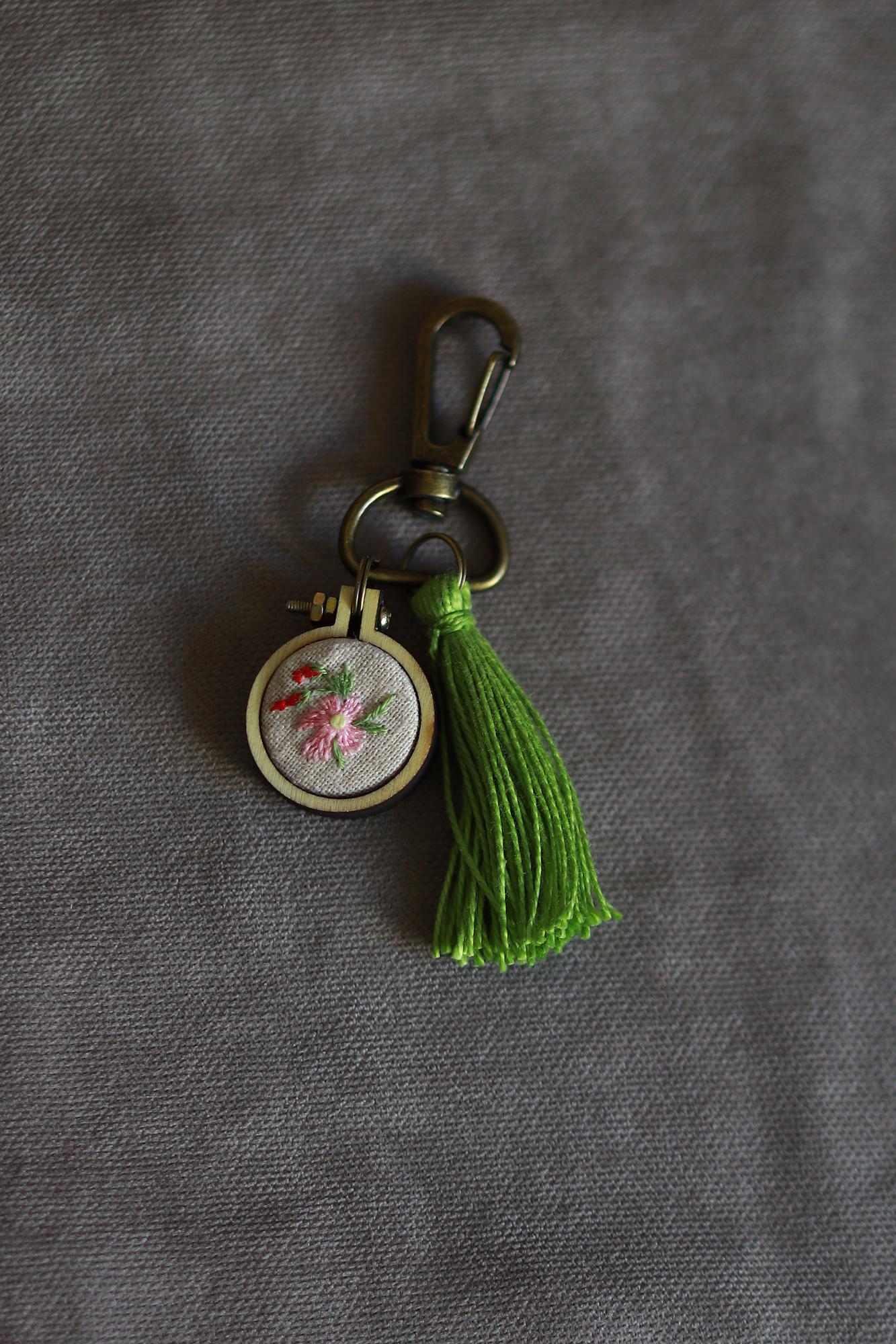Брелок с вышивкой