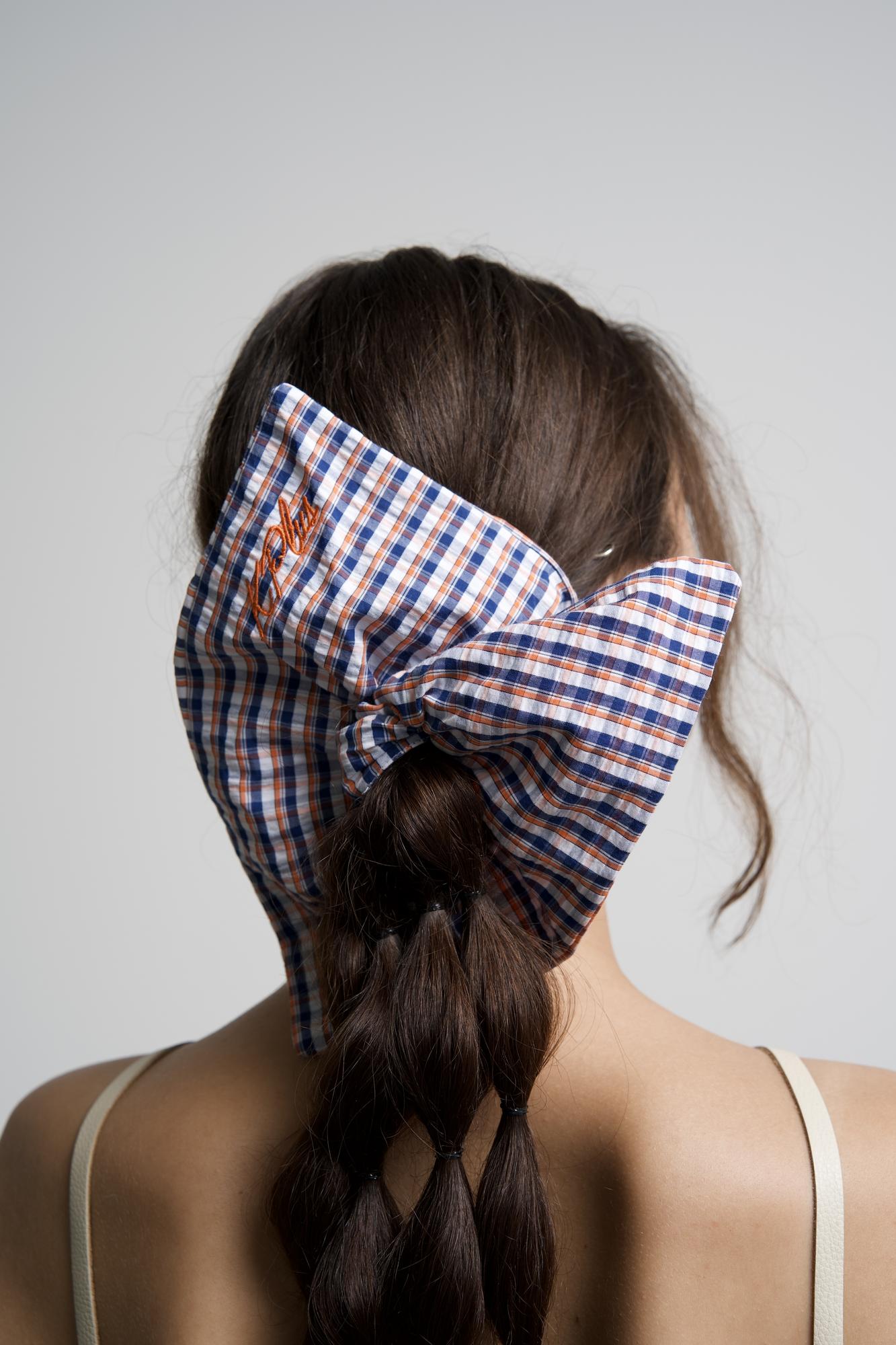 Резинка для волос в клетку