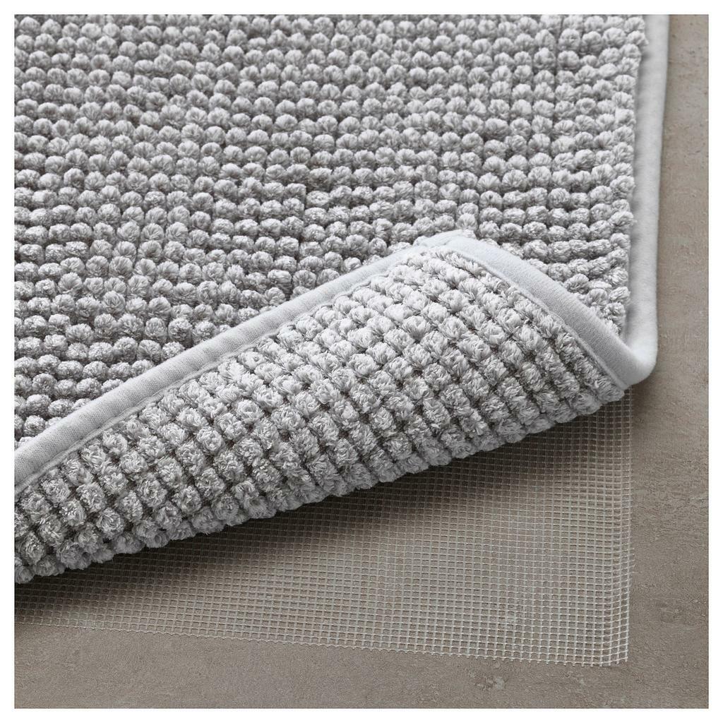 TOFTBO IKEA Коврик для ванной, серо-белый меланж, 50x80 см
