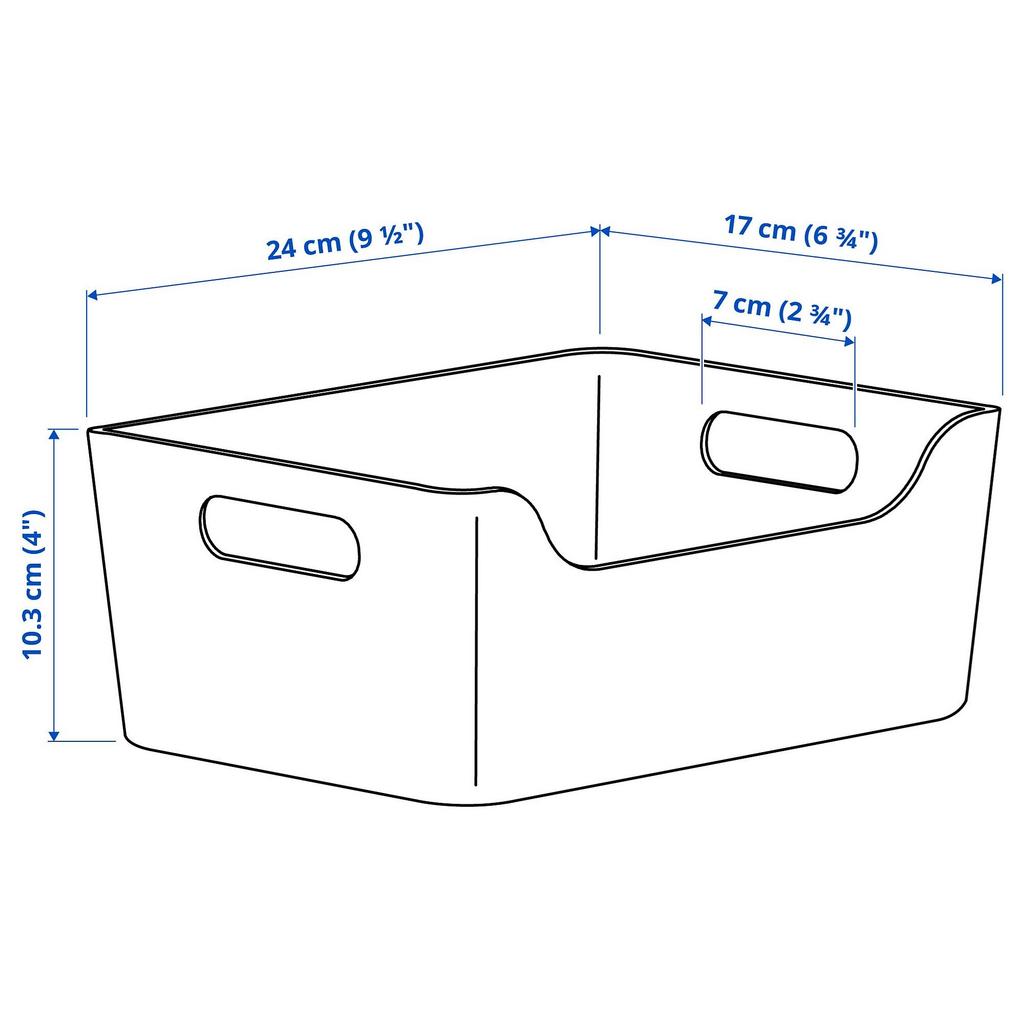 UPPDATERA IKEA Контейнер, розовый, 24x17 см