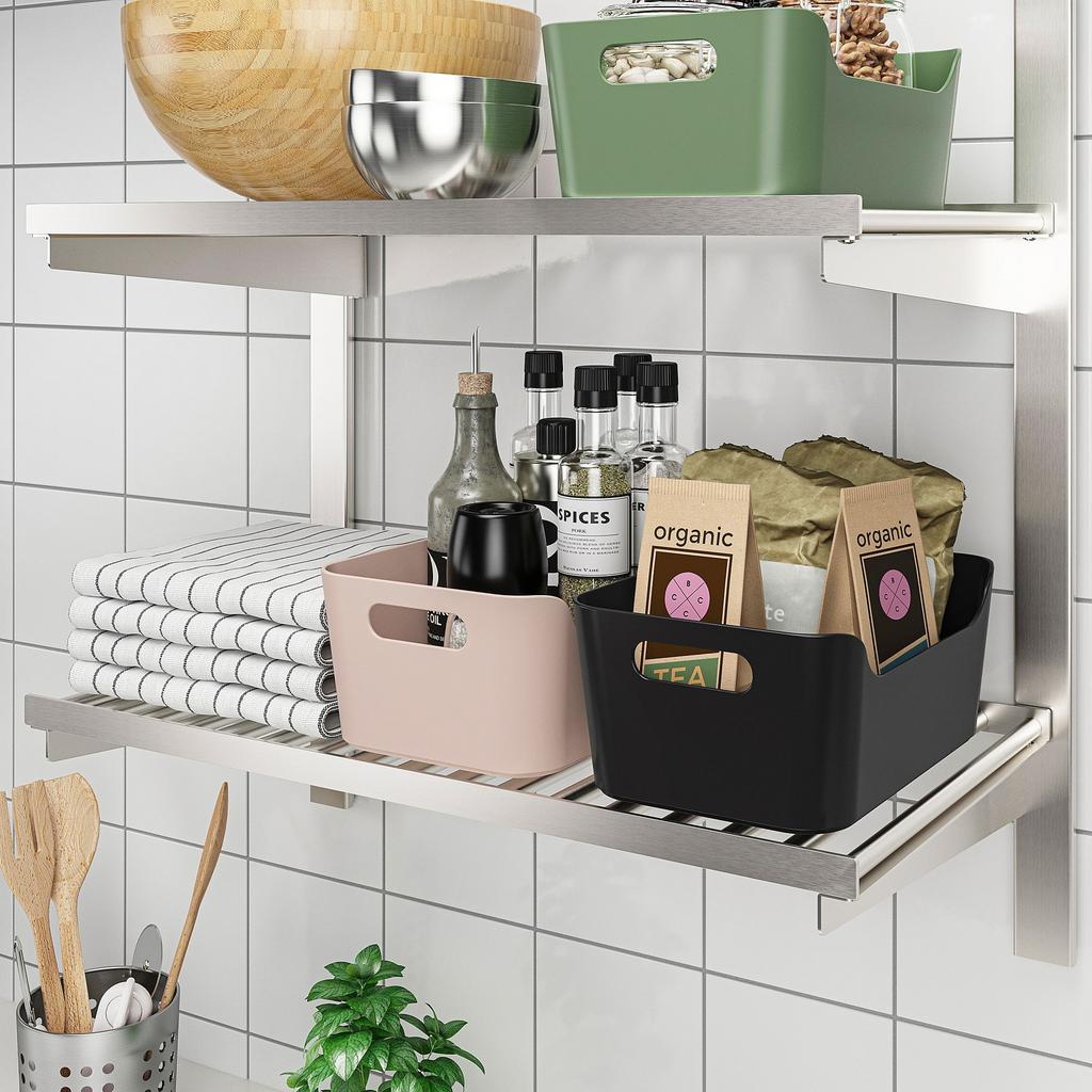 UPPDATERA IKEA Контейнер, розовый, 24x17 см