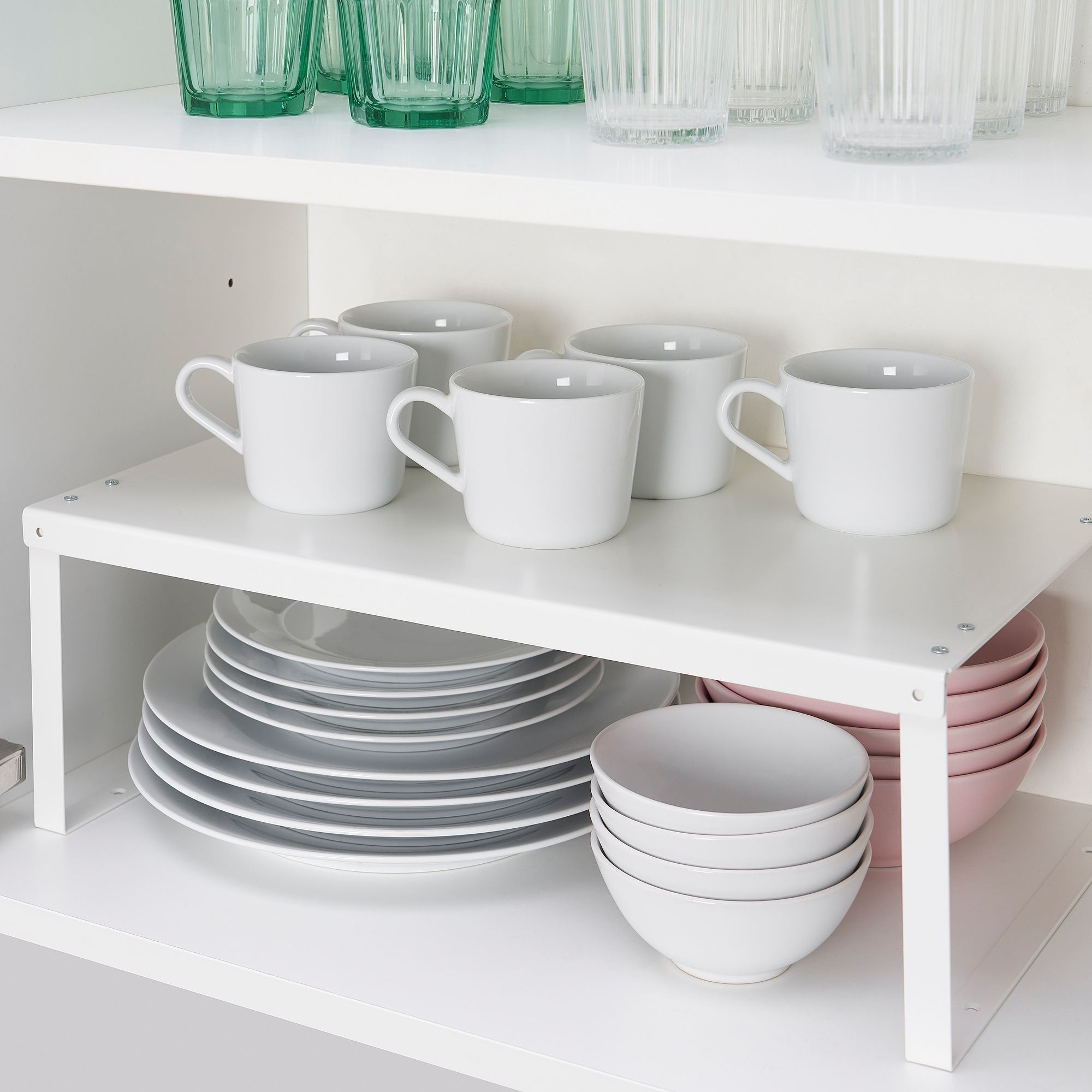 VARIERA IKEA Вставка в полку, белый, 46x29x16 см