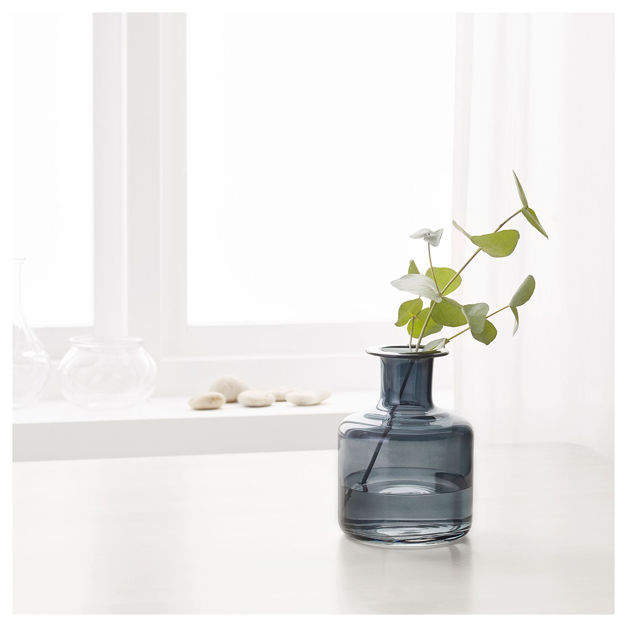 PEPPARKORN IKEA Ваза, серый, 17 см