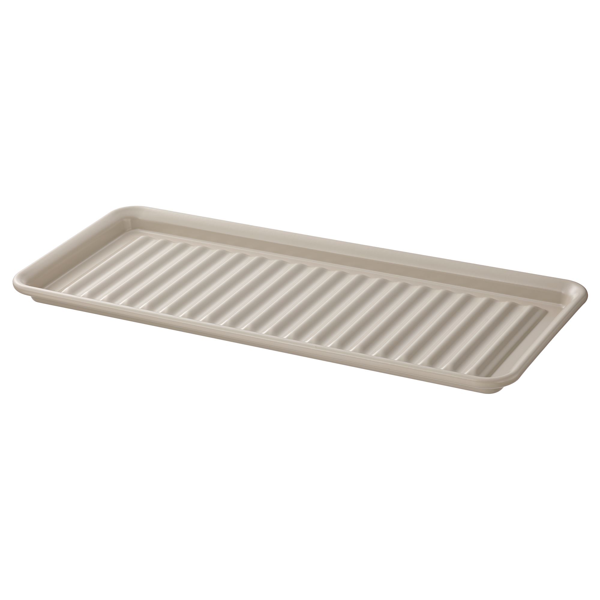 VALVARDAD IKEA Сушилка посудная, 15x35 см, бежевый/оцинковка