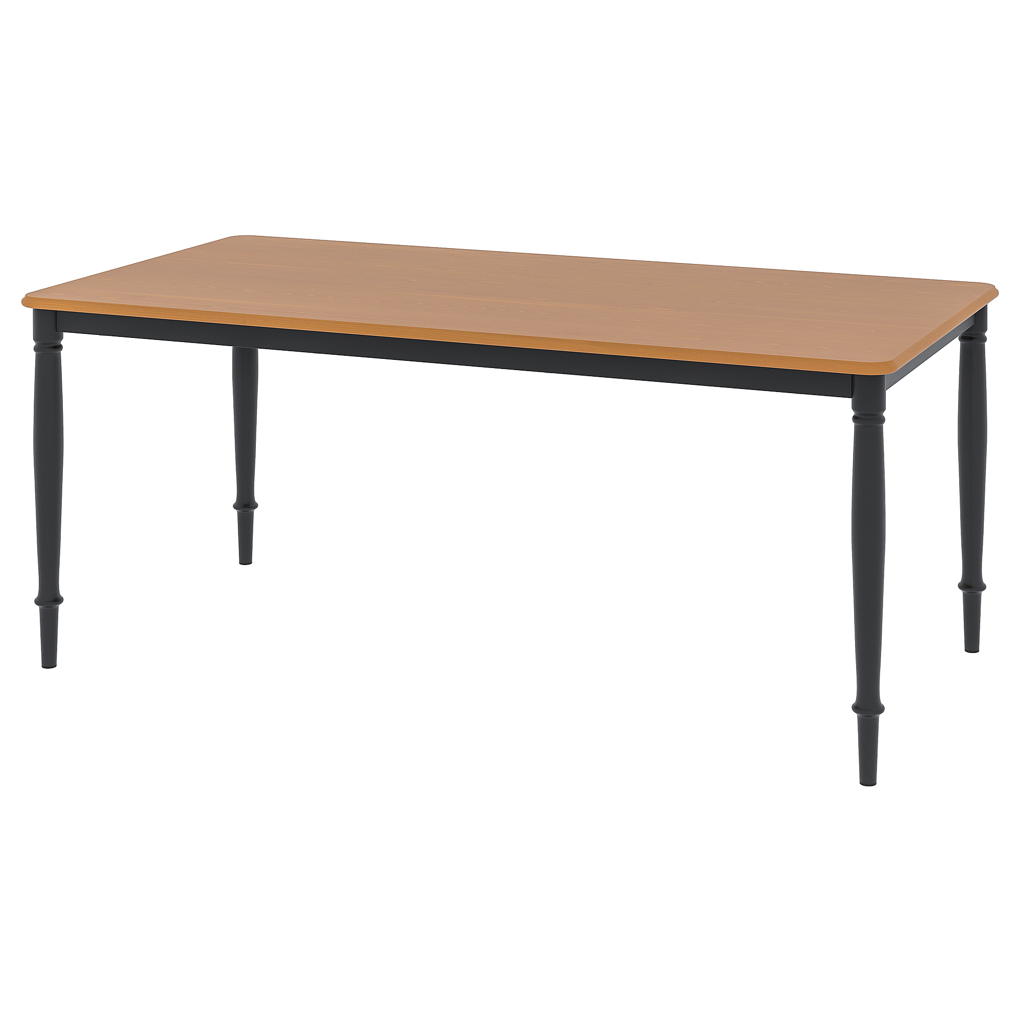 DANDERYD IKEA Стол обеденный, 180x90 см, дубовый шпон/чёрный