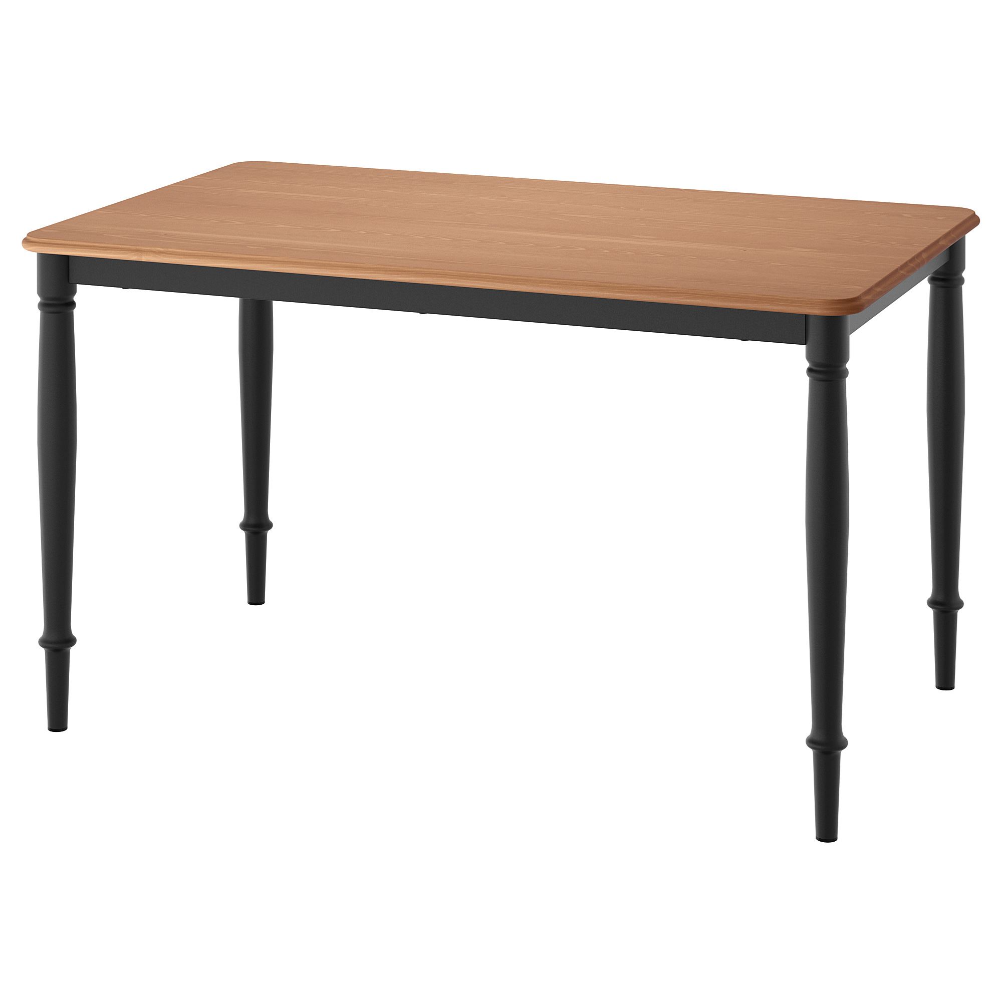 DANDERYD IKEA Стол обеденный, 130x80 см, дубовый шпон/чёрный